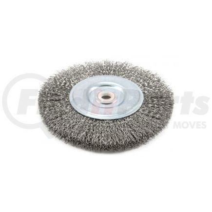 72745 by FORNEY INDUSTRIES INC. - Crimped Wire Wheel Brush, 6" x .012" Wire with 1/2" - 5/8" Arbor