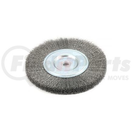 72747 by FORNEY INDUSTRIES INC. - Crimped Wire Wheel Brush, 6" x .008" Wire with 1/2" - 5/8" Arbor