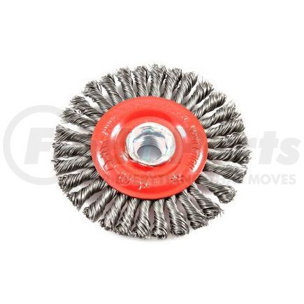 72760 by FORNEY INDUSTRIES INC. - Wire Wheel Brush, Stringer Bead, 4" x .020" Wire with 5/8"-11 Arbor