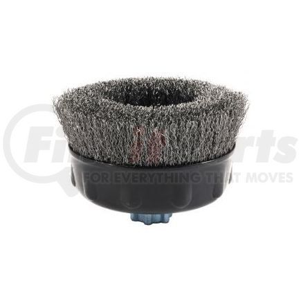 72860 by FORNEY INDUSTRIES INC. - Cup Brush, Crimped Wire, Industrial Pro® 5" x .012" Wire with 5/8"-11 Arbor