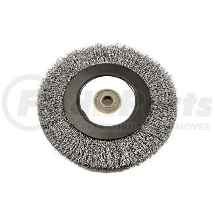 72895 by FORNEY INDUSTRIES INC. - Crimped Wire Bench Wheel Brush, Industrial Pro® 6" x .012" Wire with 1/2" Arbor