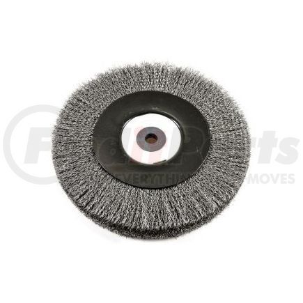 72897 by FORNEY INDUSTRIES INC. - Crimped Wire Bench Wheel Brush, Industrial Pro® 8" x .012" Wire with 1/2" Arbor