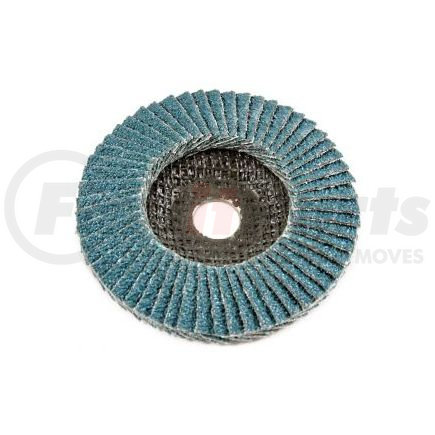 71991 by FORNEY INDUSTRIES INC. - Flap Disc, Blue Zirconia, 36 Grit Type 29, Depressed Center, 4" with 5/8" Arbor ZA36