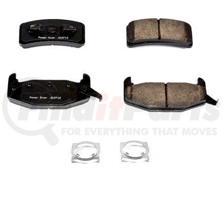 17377 by POWERSTOP BRAKES - Z17 EVOLUTION CERAMIC BRAKE PADS W/ HARDWARE