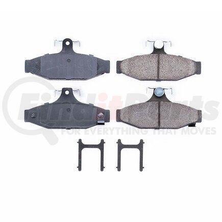 17-413 by POWERSTOP BRAKES - Z17 EVOLUTION CERAMIC BRAKE PADS W/ HARDWARE