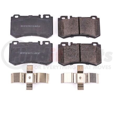 17-984 by POWERSTOP BRAKES - Z17 EVOLUTION CERAMIC BRAKE PADS W/ HARDWARE