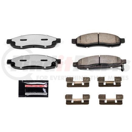 Z361183 by POWERSTOP BRAKES - Z36 TRUCK & TOW CARBON-FIBER CERAMIC BRAKE PADS W/ HARDWARE