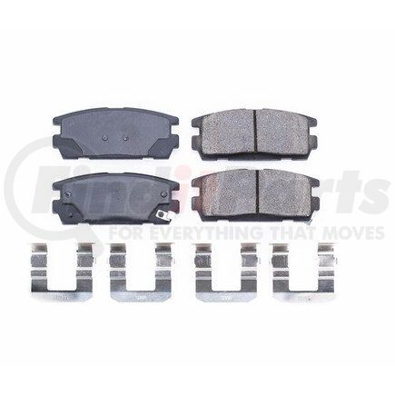 17-1275 by POWERSTOP BRAKES - Z17 EVOLUTION CERAMIC BRAKE PADS W/ HARDWARE