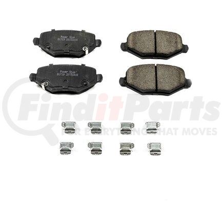 17-1719 by POWERSTOP BRAKES - Z17 EVOLUTION CERAMIC BRAKE PADS W/ HARDWARE