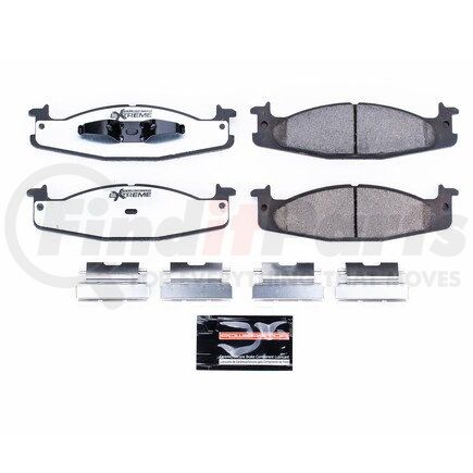 Z36-632 by POWERSTOP BRAKES - Z36 TRUCK & TOW CARBON-FIBER CERAMIC BRAKE PADS W/ HARDWARE