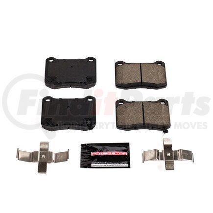 Z231366 by POWERSTOP BRAKES - Z23 EVOLUTION SPORT CARBON-FIBER BRAKE PADS W/ HARDWARE