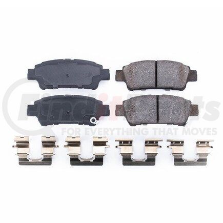 17-995 by POWERSTOP BRAKES - Z17 EVOLUTION CERAMIC BRAKE PADS W/ HARDWARE