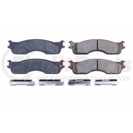 171054 by POWERSTOP BRAKES - Z17 EVOLUTION CERAMIC BRAKE PADS W/ HARDWARE