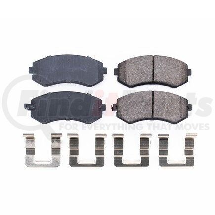 17-422 by POWERSTOP BRAKES - Z17 EVOLUTION CERAMIC BRAKE PADS W/ HARDWARE