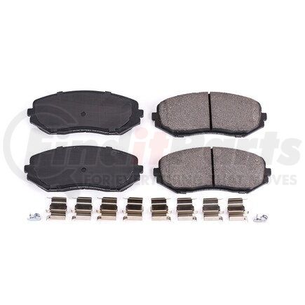 17-1188 by POWERSTOP BRAKES - Z17 EVOLUTION CERAMIC BRAKE PADS W/ HARDWARE