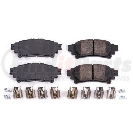 17-1391 by POWERSTOP BRAKES - Z17 EVOLUTION CERAMIC BRAKE PADS W/ HARDWARE