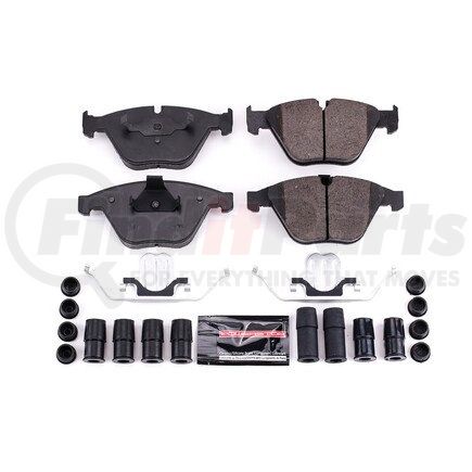 Z231260 by POWERSTOP BRAKES - Z23 EVOLUTION SPORT CARBON-FIBER BRAKE PADS W/ HARDWARE