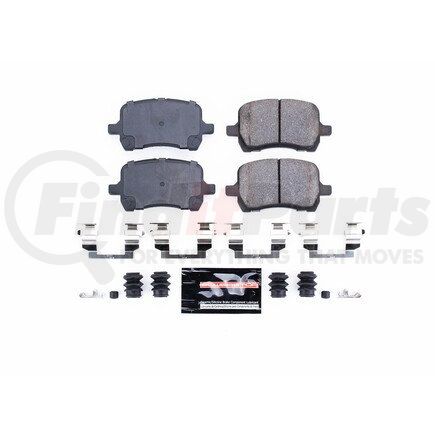 Z231160 by POWERSTOP BRAKES - Z23 EVOLUTION SPORT CARBON-FIBER BRAKE PADS W/ HARDWARE