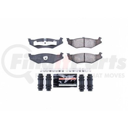 Z23512 by POWERSTOP BRAKES - Z23 EVOLUTION SPORT CARBON-FIBER BRAKE PADS W/ HARDWARE