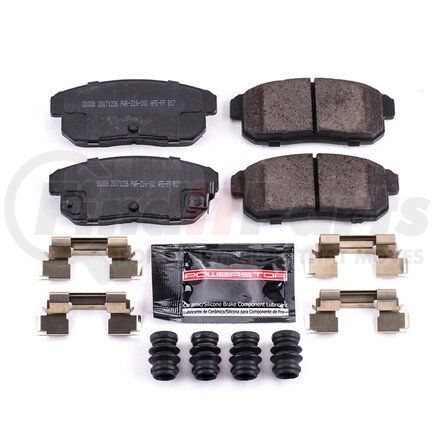 Z231008 by POWERSTOP BRAKES - Z23 EVOLUTION SPORT CARBON-FIBER BRAKE PADS W/ HARDWARE