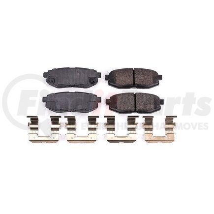 17-1124 by POWERSTOP BRAKES - Z17 EVOLUTION CERAMIC BRAKE PADS W/ HARDWARE