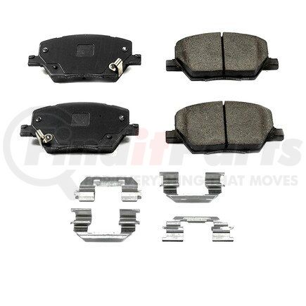 17-1811 by POWERSTOP BRAKES - Z17 EVOLUTION CERAMIC BRAKE PADS W/ HARDWARE