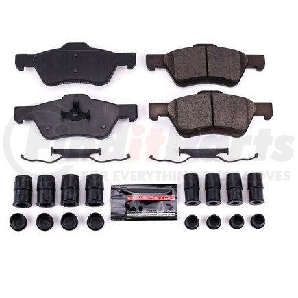 Z231047B by POWERSTOP BRAKES - Z23 EVOLUTION SPORT CARBON-FIBER BRAKE PADS W/ HARDWARE