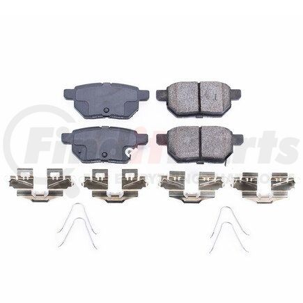 17-1423 by POWERSTOP BRAKES - Z17 EVOLUTION CERAMIC BRAKE PADS W/ HARDWARE