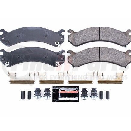 Z23784 by POWERSTOP BRAKES - Z23 EVOLUTION SPORT CARBON-FIBER BRAKE PADS W/ HARDWARE