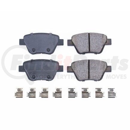 17-1456 by POWERSTOP BRAKES - Z17 EVOLUTION CERAMIC BRAKE PADS W/ HARDWARE