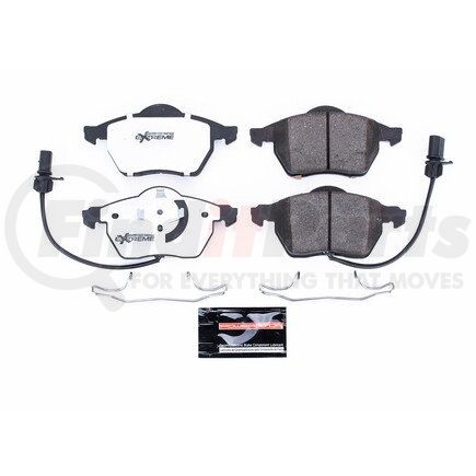 Z26840 by POWERSTOP BRAKES - Z26 STREET PERFORMANCE CARBON-FIBER CERAMIC BRAKE PADS W/ HARDWARE