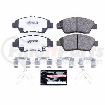 Z26948 by POWERSTOP BRAKES - Z26 STREET PERFORMANCE CARBON-FIBER CERAMIC BRAKE PADS W/ HARDWARE