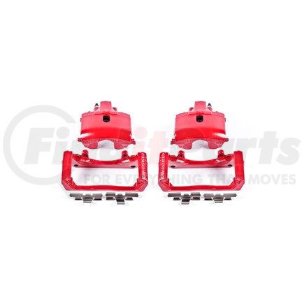 S4836 by POWERSTOP BRAKES - Red Powder Coated Calipers