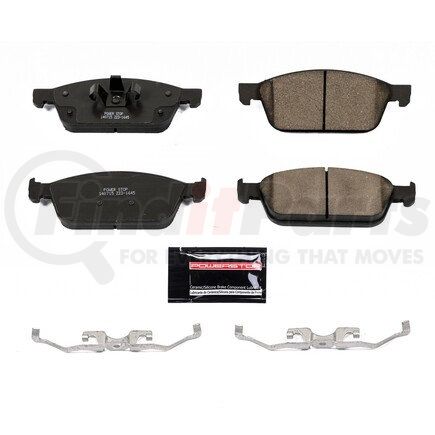 Z231645 by POWERSTOP BRAKES - Z23 EVOLUTION SPORT CARBON-FIBER BRAKE PADS W/ HARDWARE