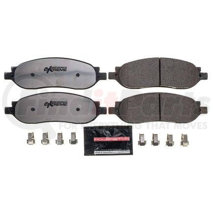 Z36-1068 by POWERSTOP BRAKES - Z36 TRUCK & TOW CARBON-FIBER CERAMIC BRAKE PADS W/ HARDWARE