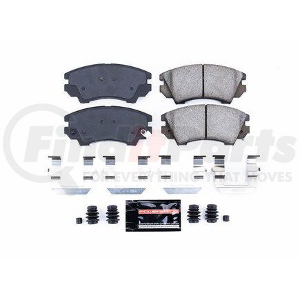 Z231404 by POWERSTOP BRAKES - Z23 EVOLUTION SPORT CARBON-FIBER BRAKE PADS W/ HARDWARE