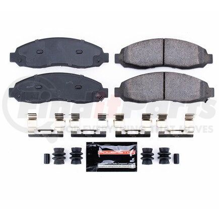 Z23962 by POWERSTOP BRAKES - Z23 EVOLUTION SPORT CARBON-FIBER BRAKE PADS W/ HARDWARE