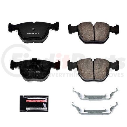 Z23681 by POWERSTOP BRAKES - Z23 EVOLUTION SPORT CARBON-FIBER BRAKE PADS W/ HARDWARE