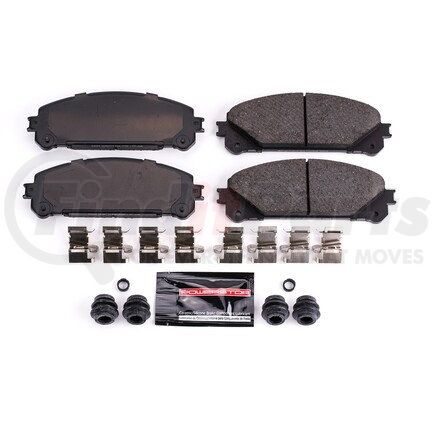 Z231324 by POWERSTOP BRAKES - Z23 EVOLUTION SPORT CARBON-FIBER BRAKE PADS W/ HARDWARE