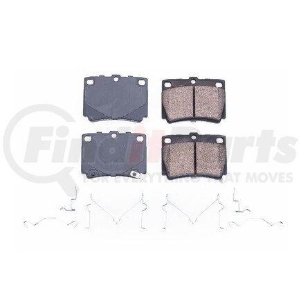 17-733 by POWERSTOP BRAKES - Z17 EVOLUTION CERAMIC BRAKE PADS W/ HARDWARE