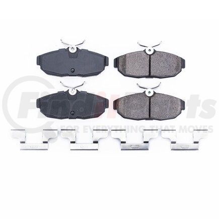 17-1082 by POWERSTOP BRAKES - Z17 EVOLUTION CERAMIC BRAKE PADS W/ HARDWARE