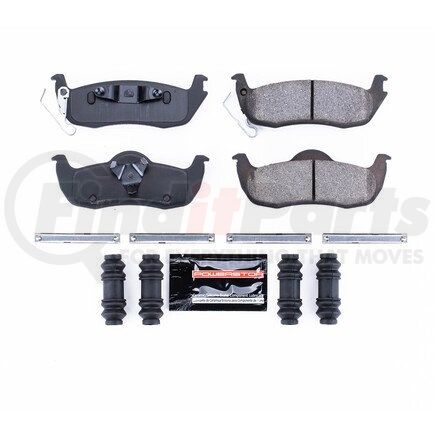 Z231087 by POWERSTOP BRAKES - Z23 EVOLUTION SPORT CARBON-FIBER BRAKE PADS W/ HARDWARE