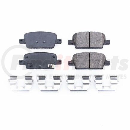 171921 by POWERSTOP BRAKES - Z17 EVOLUTION CERAMIC BRAKE PADS W/ HARDWARE