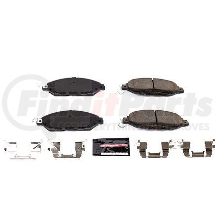 Z231649 by POWERSTOP BRAKES - Z23 EVOLUTION SPORT CARBON-FIBER BRAKE PADS W/ HARDWARE