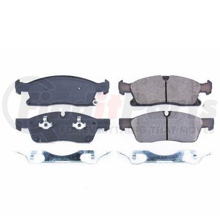 17-1455 by POWERSTOP BRAKES - Z17 EVOLUTION CERAMIC BRAKE PADS W/ HARDWARE