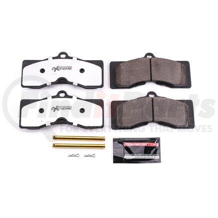 Z26008 by POWERSTOP BRAKES - Z26 STREET PERFORMANCE CARBON-FIBER CERAMIC BRAKE PADS W/ HARDWARE