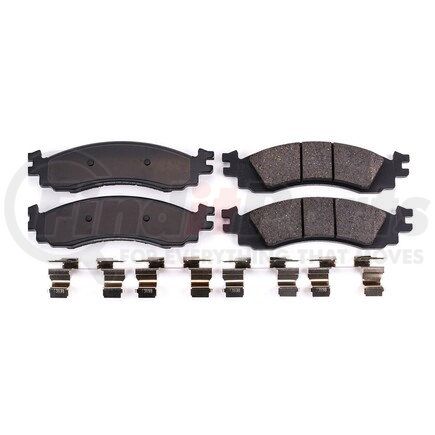 17-1158 by POWERSTOP BRAKES - Z17 EVOLUTION CERAMIC BRAKE PADS W/ HARDWARE