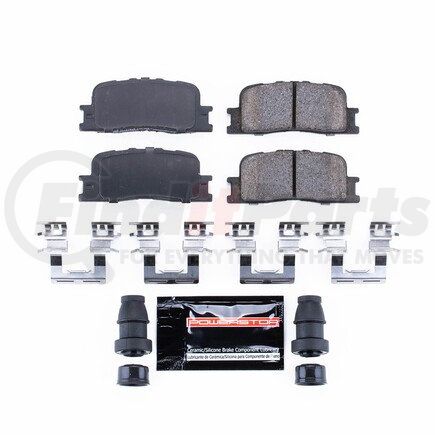 Z23885 by POWERSTOP BRAKES - Z23 EVOLUTION SPORT CARBON-FIBER BRAKE PADS W/ HARDWARE