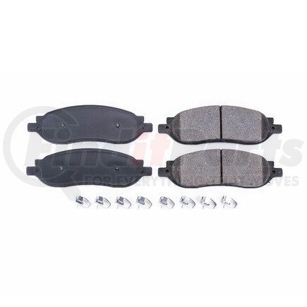 17-1068 by POWERSTOP BRAKES - Z17 EVOLUTION CERAMIC BRAKE PADS W/ HARDWARE