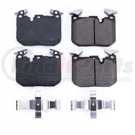 171609B by POWERSTOP BRAKES - Z17 EVOLUTION CERAMIC BRAKE PADS W/ HARDWARE